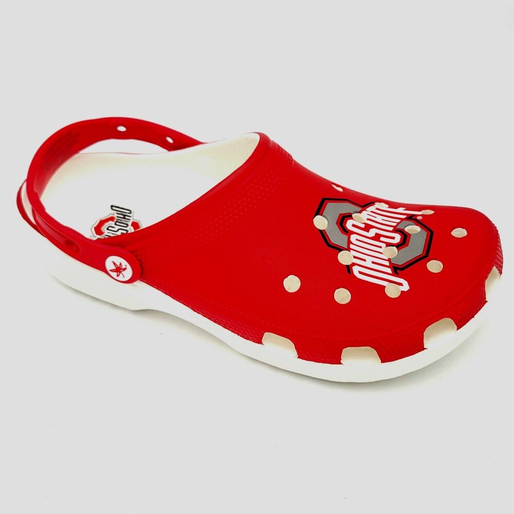 Ohio State Buckeyes Crocs Classic Clogs Men's 9 / W11 NEW - Picture 8 of 9